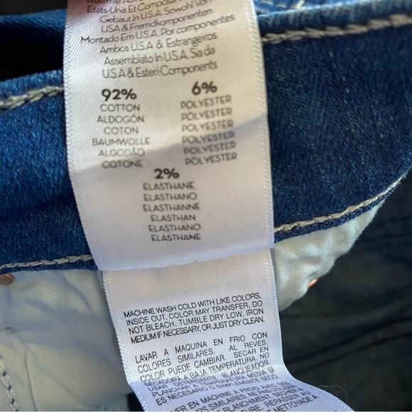 Mother The Mid Rise Dazzler Crop Fray Jeans size 26 - Picture 9 of 9